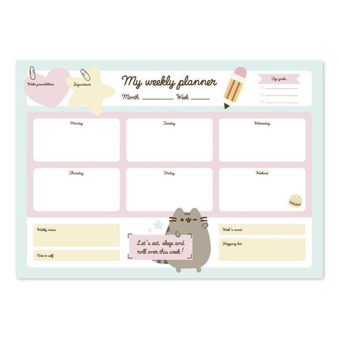 Pusheen - Agenda hebdomadaire de la collection Foodie