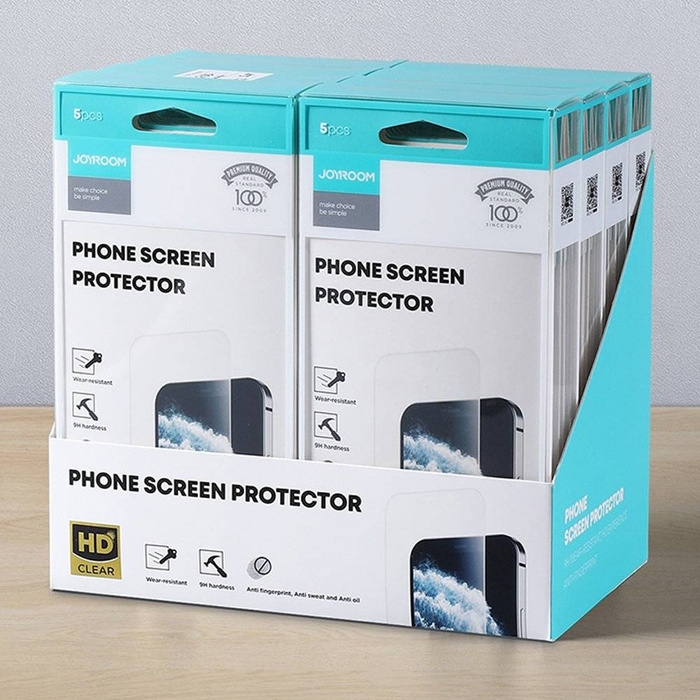 Joyroom Knight Series set 40x tempered Glass 2.5D pro iPhone 12 Pro Max clear (JR-PF843)