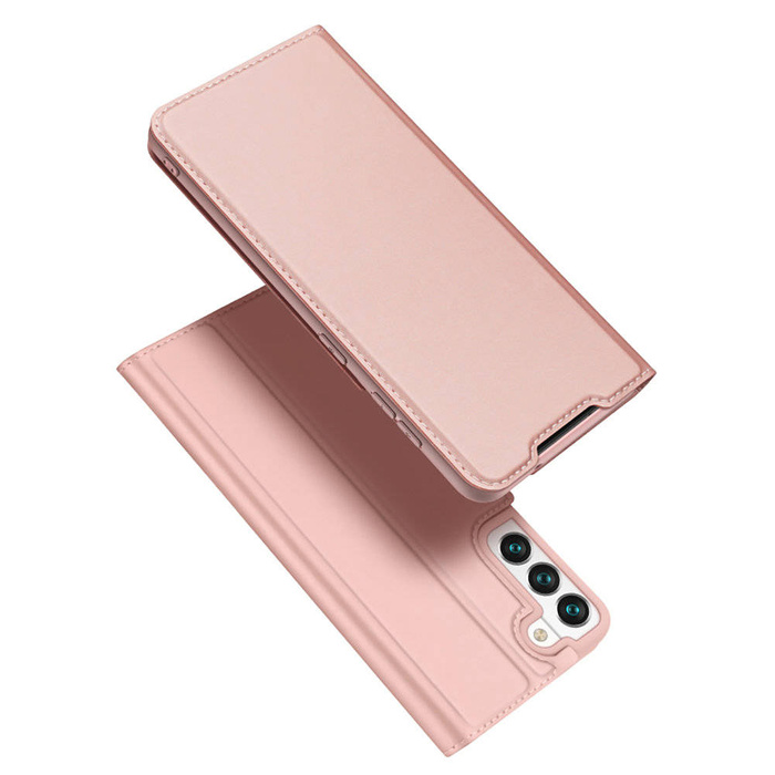 Dux Ducis Skin Pro Custodia tipo libreria per Samsung Galaxy S22 rosa