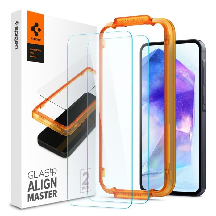 Tempered Glass Spigen ALM GLAS.TR 2-PACK GALAXY A55 5G CLEAR