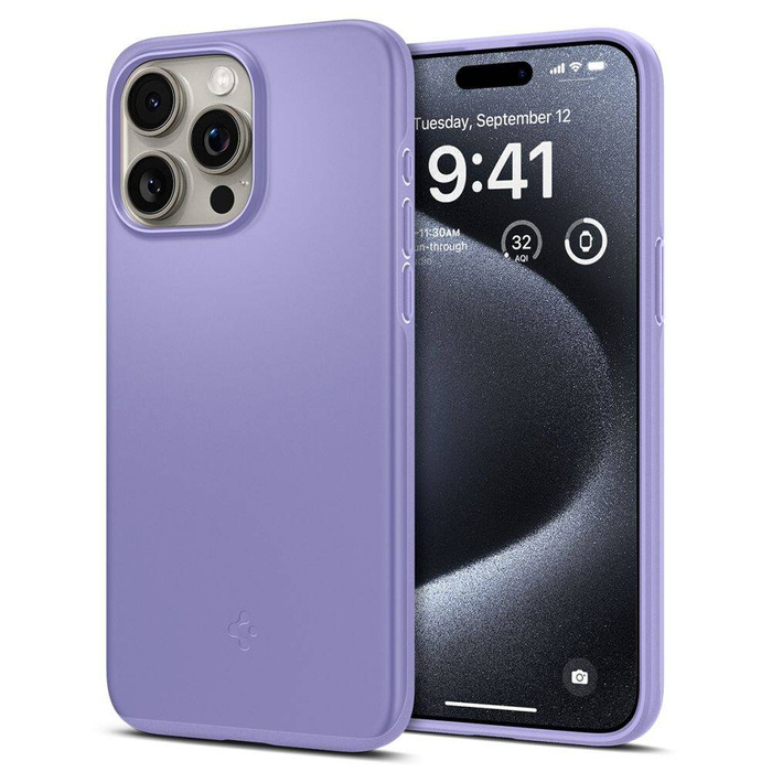 Case Spigen Thin Fit iPhone 15 Pro Iris Purple