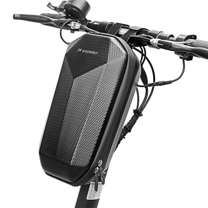 Wozinsky Waterproof electric scooter handlebar bag 4 L black (WSB2BK)