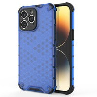 Obal Honeycomb Obal iPhone 14 Pro Armoured Hybrid Cover Blue Case