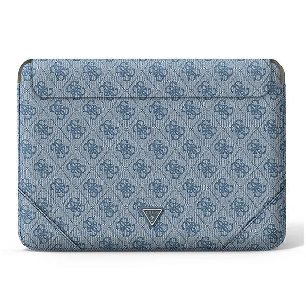 Guess Sleeve GUCS16P4TB 16" blau/blau 4G Uptown Triangle Logo