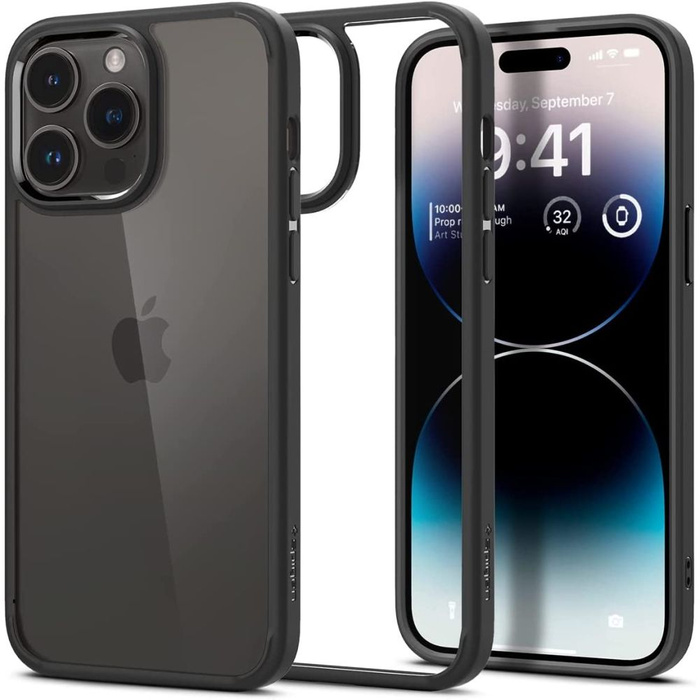 Case Spigen Ultra Hybrid IPhone 14 PRO MATTE BLACK