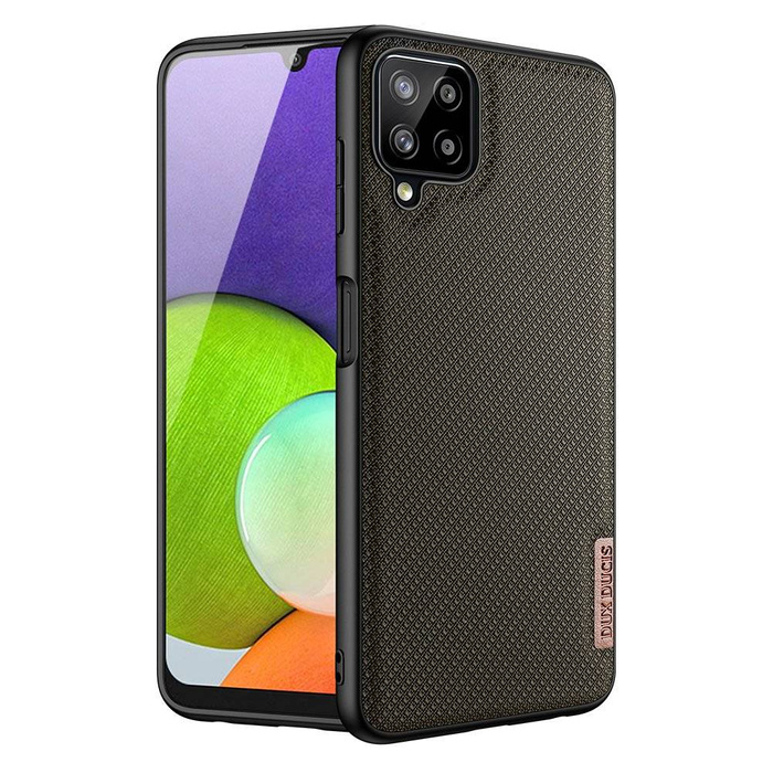 Dux Ducis Fino case covered with nylon material for Samsung Galaxy A22 4G green