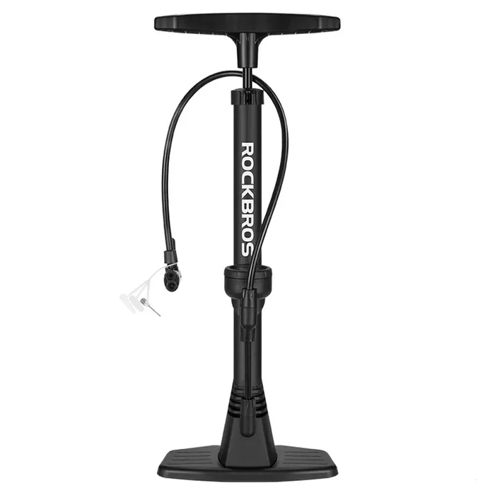 Rockbros 42510001001 floor bicycle pump - black