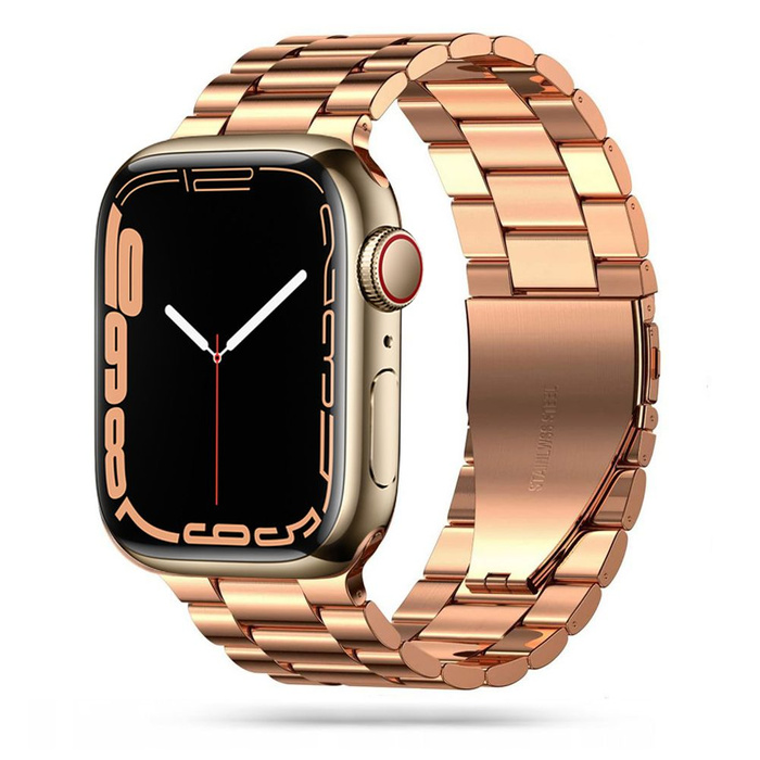 TECH-PROTECT Nerezový náramek Apple Hodinky 1/2/3/4/5 (42/44 mm) Rose Gold Pink