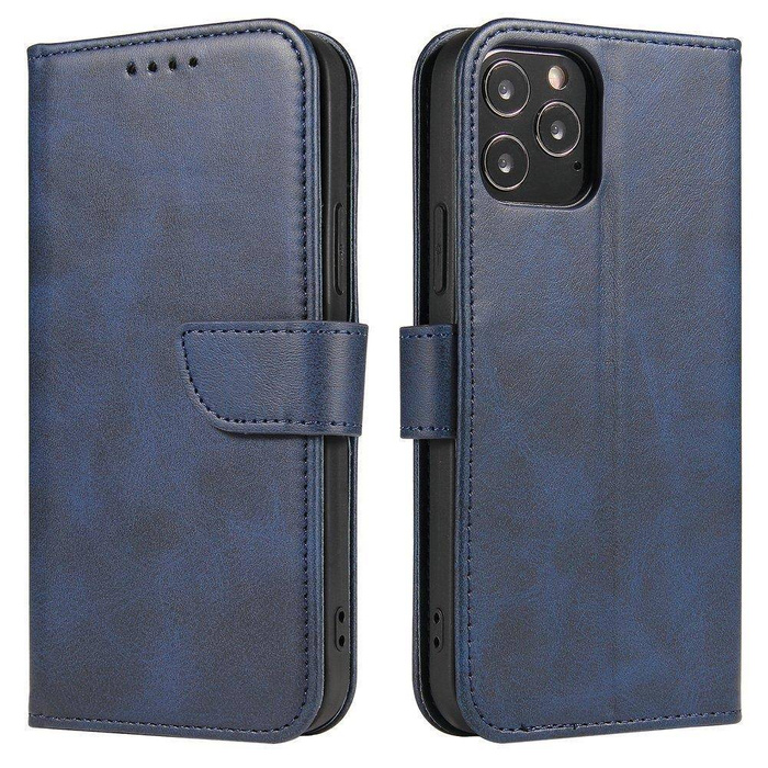 Magnet Case elegant case cover with a flap and stand function for Samsung Galaxy A73 blue