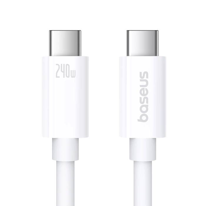 Baseus Superior 2 CB000066 USB-C / USB-C USB4-Kabel 240 W 1,8 m – Weiß