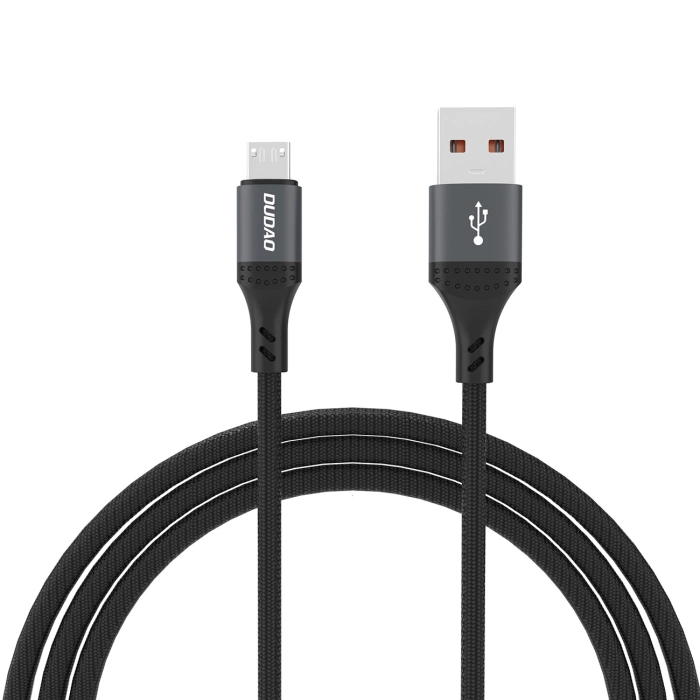 Dudao L3SM USB-A - MicroUSB 3A 1.2m Braided Cable - Black