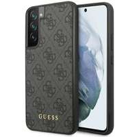 Obal Guess GUHCS23SG4GFGR S23 S911 grey/grey hardcase 4G Metal Gold Logo Case