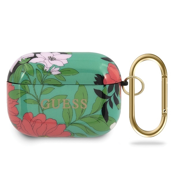 Pouzdro GUESS Apple Kryt AirPods Pro Flower Collection Green Case