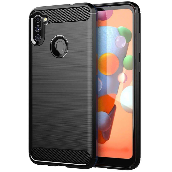 Puzdro Forcell CARBON pre SAMSUNG Galaxy M11 black