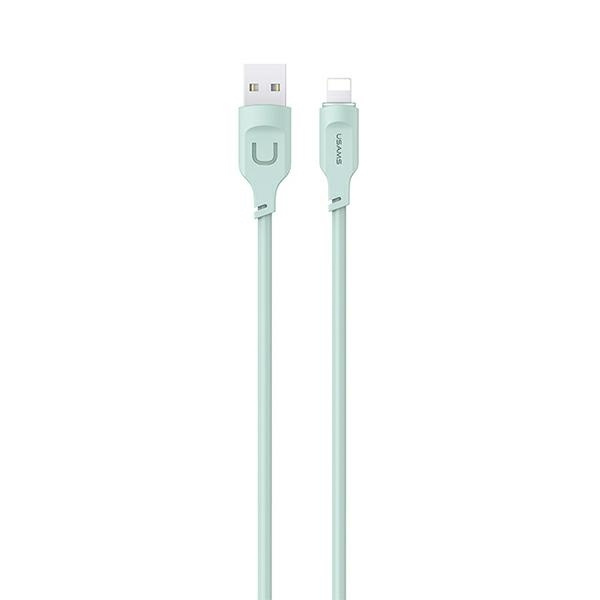 USAMS Kabel lightning Fast Charging 2.4A Lithe Series 1.2m green/green SJ565USB04 (US-SJ565)