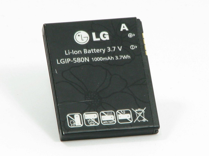 Akkumulátor LG LGIP-580N Eredeti 1000mAh Li-Ion A fokozatú Li-Ion