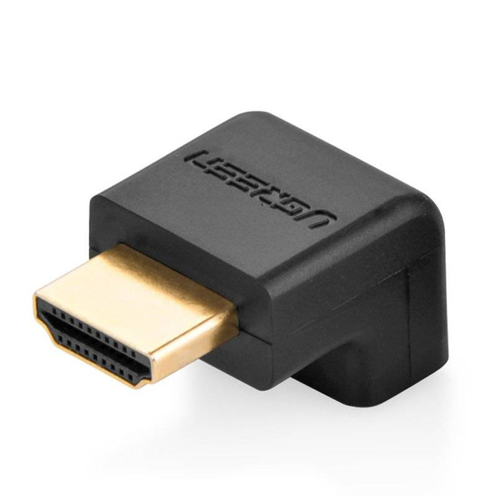 Ugreen adaptér pravý úhlový konektor HDMI spodní černý (20109)