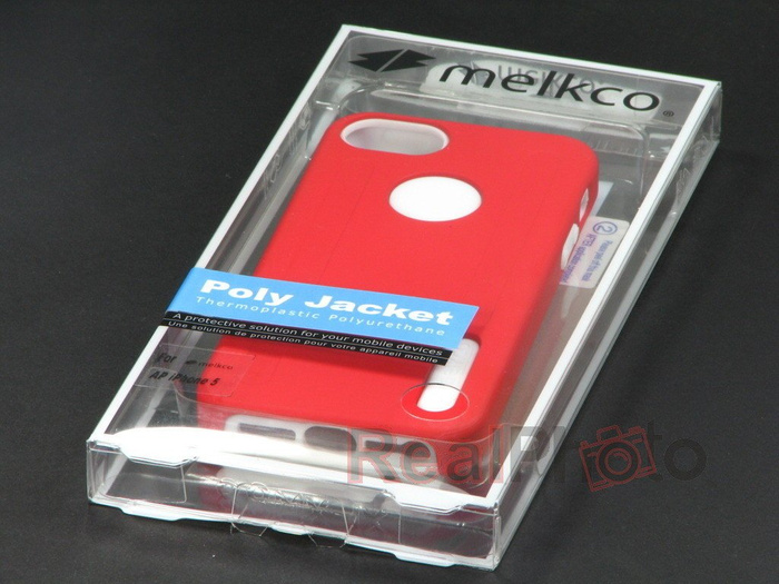 Case iPhone 5 5S SE MELKCO Dual Layer RED / White