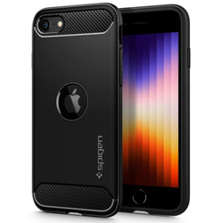 Pouzdro SPIGEN iPhone SE 2020 Rugged Armor Black Black Case