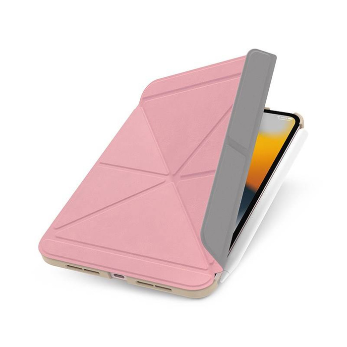 Moshi VersaCover - Hülle origami iPad mini 6 (2021) mit Ladefunktion Apple Bleistift (Sakura Pink)