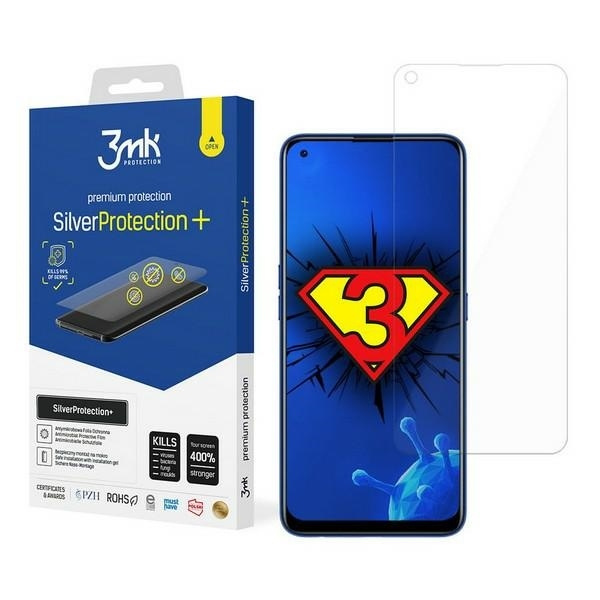 3MK Realme 7 Silver Protect nedves szerelésű antimikrobiális film