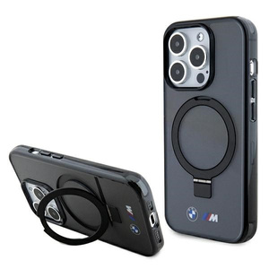 Coque Bmw Bmhmp15lursk IPhone 15 Pro 6.1" Black/Black Hardcase Ring Stand M Collection MagSafe Case