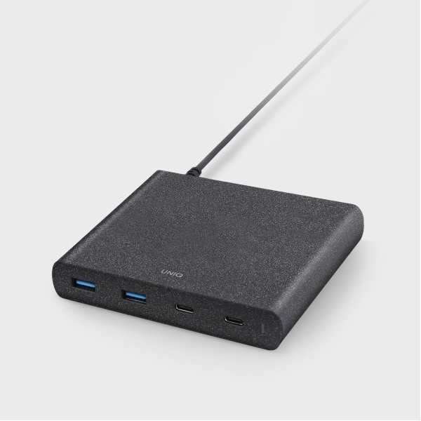 Objednávka Uniq . síť. HUB Surge 90W černý / uhlově černý 2xUSB Quick Charge 3.0 + 2xUSB-C PD 3.0 (LITHOS Collective)