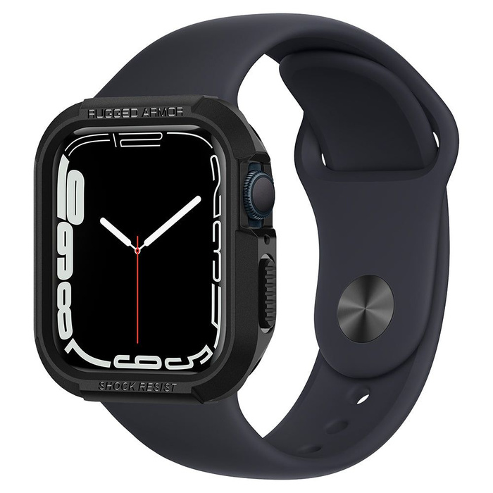 Pouzdro SPIGEN Apple Watch 4 / 5 / 6 SE 40mm Rugged Armor Black Black Case