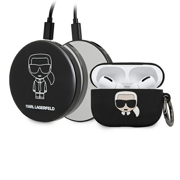 Cover Power Bank KARL LAGERFELD Apple AirPods Pro Ikonik Black Case