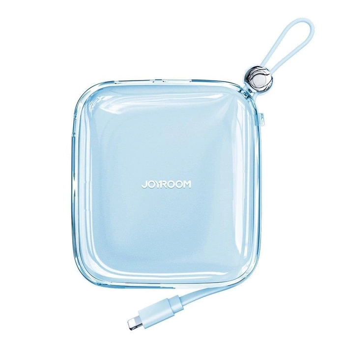 Joyroom Powerbank 10000 mAh Jelly Series 22,5 W mit integriertem Lightning Kabel blau (JR-L003)