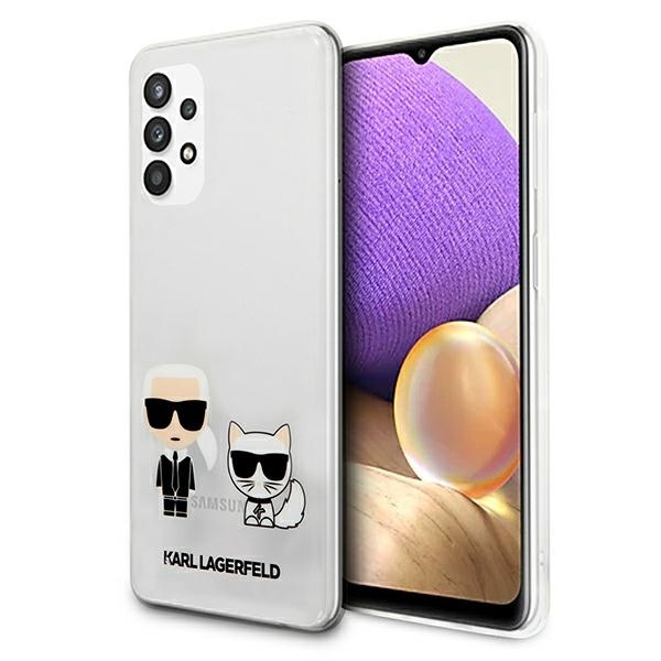 Coque KARL LAGERFELD Samsung Galaxy A32 5G Karl & Choupette Clear Hardcase