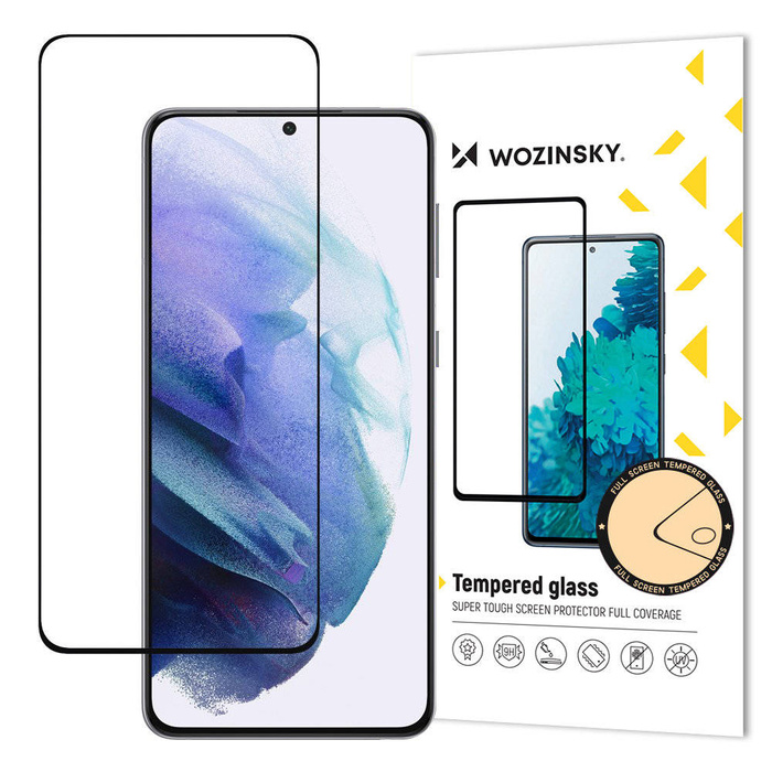 Wozinsky Full Glue Tempered Glass Screen Protector for Samsung Galaxy S23 9H Full Screen with Black Frame