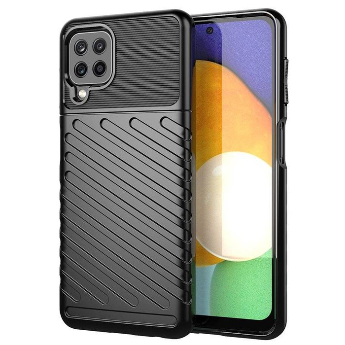 Thunder Case flexibilní pancéřovaný pouzdro kryt Samsung Galaxy A22 4G černý