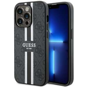 Funda Guess GUHMP14LP4RPSK iPhone 14 Pro 6.1" negro/negro durocase 4G Rayas impresas MagSafe Case