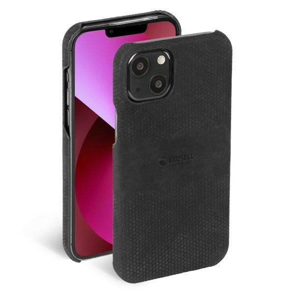 Coque kRUSELL Apple iPhone 13 Housse en cuir noir Case