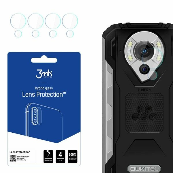 Sklo Hybridní 3mk Oukitel WP16 Lens Protect 4ks skla