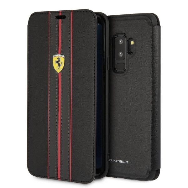 Coque FERRARI Étui noir urbain pour Samsung Galaxy S9 Plus