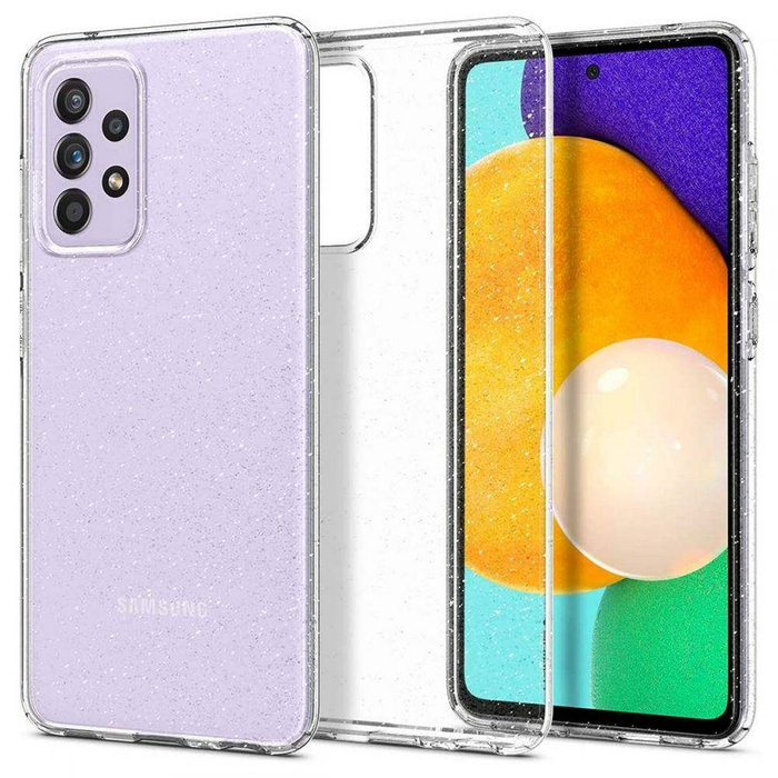   Galaxy A72 Funda de cristal líquido con purpurina