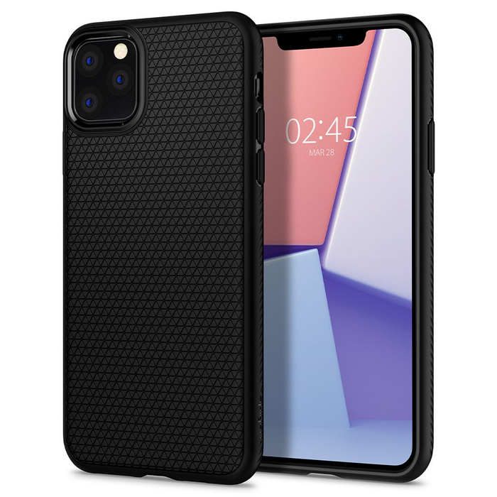 Pouzdro SPIGEN Apple Iphone 11 Pro Max Liquid Air Matte Black Black Case 