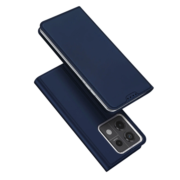 Custodia Dux Ducis Skin Pro con patta e slot per schede per Xiaomi Redmi Note 13 Pro 5G - blu