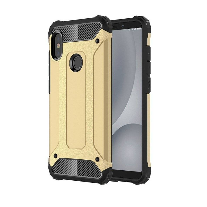 Hybride Armor blindé coque couverture Xiaomi Mi A2 / Mi 6X or