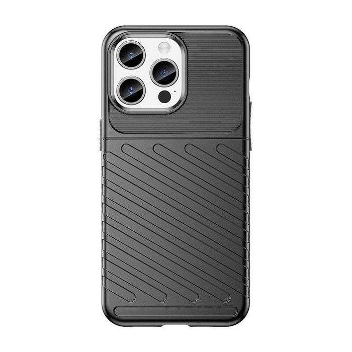 Custodia Armored Thunder per iPhone 15 Pro Max - nera