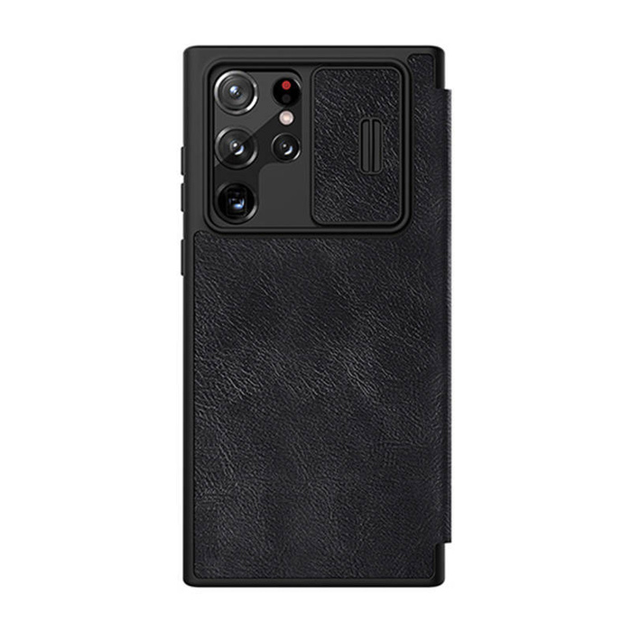 Case Nillkin Qin Leather Pro for SAMSUNG S22 Ultra (black)