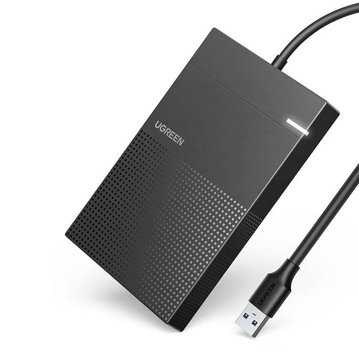 Ugreen pevného disku 2,5'' USB 3.2 Gen 1 5Gbps pozice pro HDD SSD s USB kabelem černý (30719 CM471)