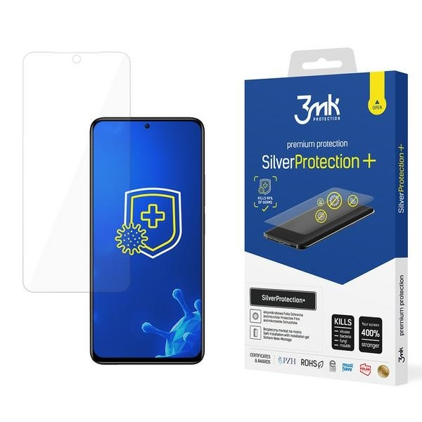 3MK Silver Protect + Xiaomi Redmi Note 11S 4G nedvesen szerelhető antimikrobiális Folia