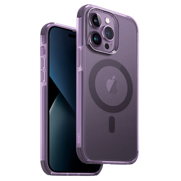 Uniq Combat case iPhone 14 Pro Max 6.7" Magclick Charging violet/violet figue