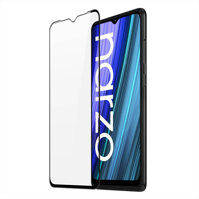 Tvrzené sklo Dux Ducis 9D Tempered Glass 9H Celoobrazovkové tvrzené sklo s rámem Realme Narzo 50A černé (vhodné pro pouzdro)