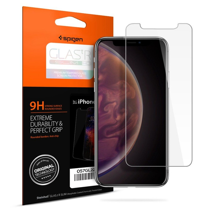 Coque SPIGEN Ultra Hybrid Apple iPhone X Xs Clear + Glass SPIGEN Case