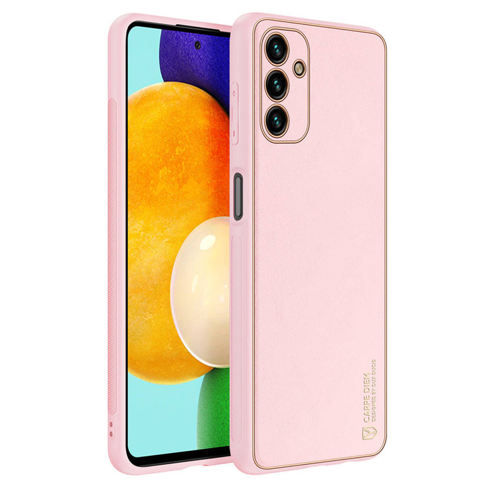 Elegante funda Dux Ducis Yolo de piel ecológica para Samsung Galaxy A13 5G rosa