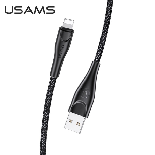 Kabel opletení USAMS Lightning 2m 2A US-SJ394 černá